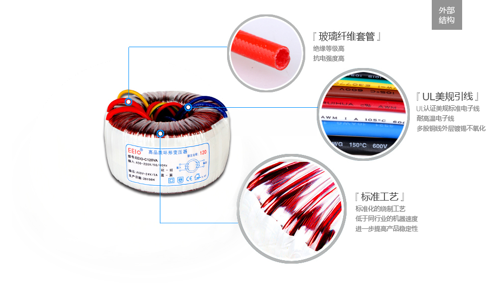 環(huán)形變壓器外部結構